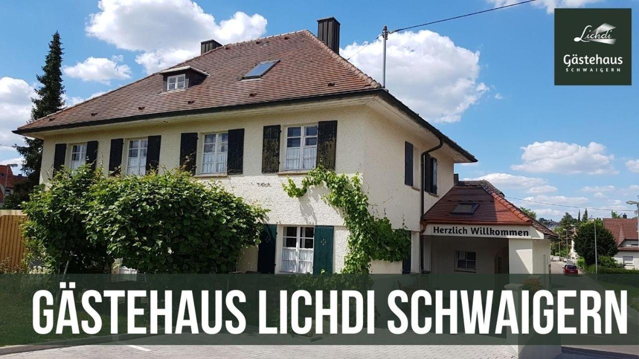 Отель Gaestehaus Lichdi Schwaigern Экстерьер фото